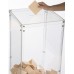 FixtureDisplays® Clear Plexiglass Acrylic Transparent Donation Box, Fund Raising Stand Display, Tithing Box 13192